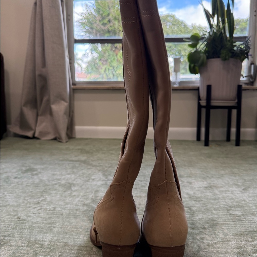 MIA Beige Natural Tex Western Boots - Picture 9 of 13